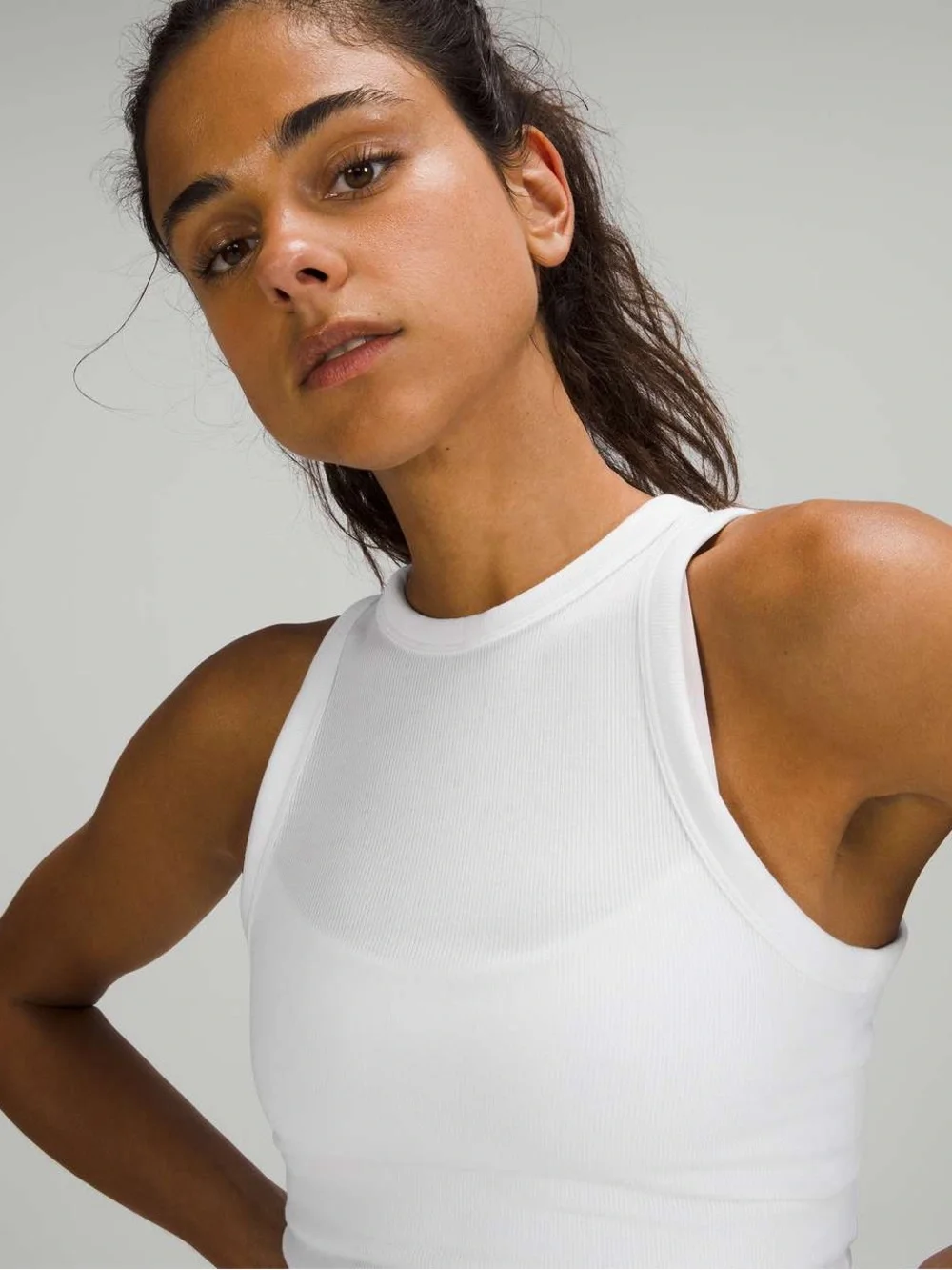 Lululemon Hold Tight Crewneck Tank Top White size 8